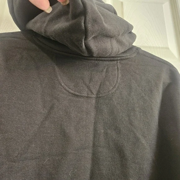 Port & Co New York Distressed-look Black Hoodie - Size XL - NWOT - Picture 9 of 11